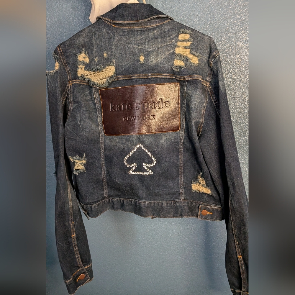 Kate Spade Distressed Denim Jacket